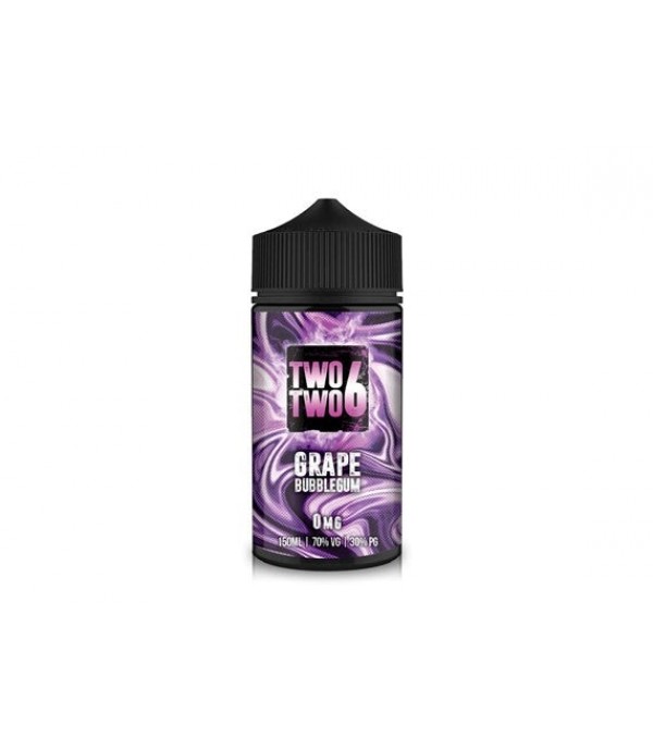 Grape Bubblegum by TWO TWO 6 (226) 150ML E Liquid 70VG Vape 0MG Juice