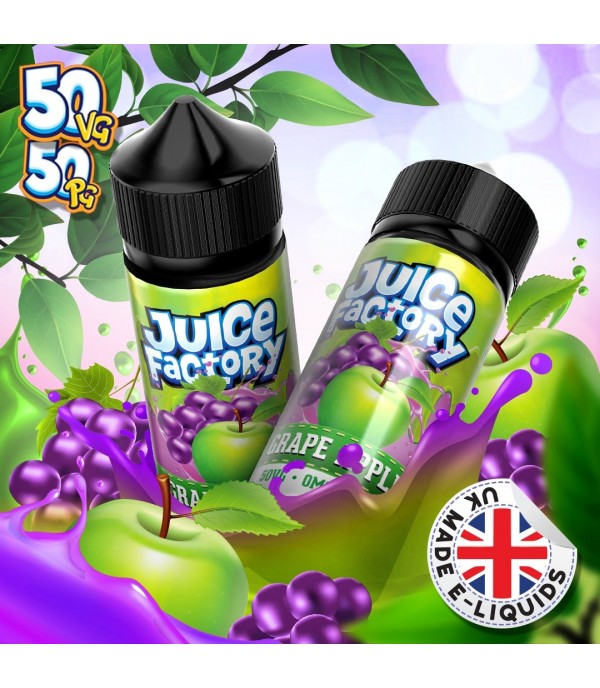 Grape Apple by Juice Factory. 100ML E-liquid, 0MG vape, 50VG/50PG juice