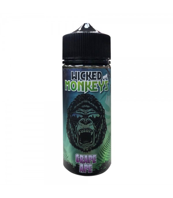 Grape Ape By Wicked Monkeys 100ML E Liquid 70VG Vape 0MG Juice