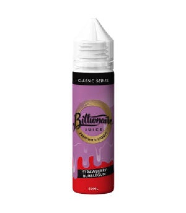 Strawberry Bubblegum By Billionaire Juice 50ML E Liquid 70VG/30PG Vape 0MG Juice