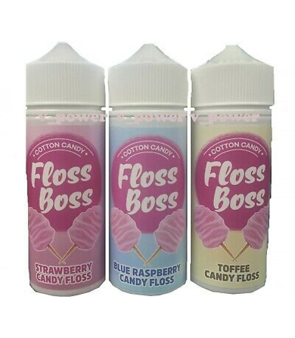 Strawberry Candy Floss - Floss Boss By Kingston 100ML E Liquid 70VG Vape 0MG Juice