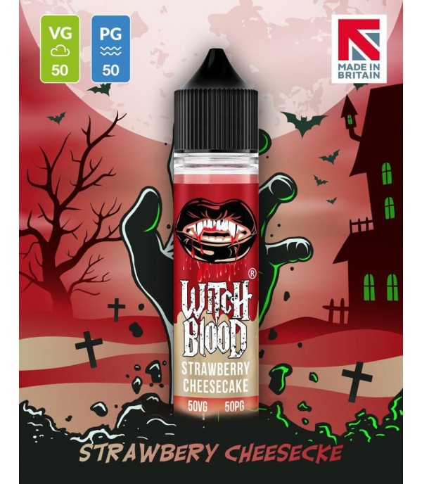 Strawberry Cheesecake By Witch Blood 50ML E Liquid 50VG Vape 0MG Juice