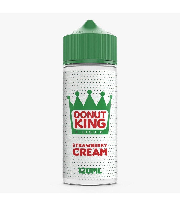Strawberry Cream by Donut King. 70VG/30PG E-liquid, 0MG Vape, 100ML Juice