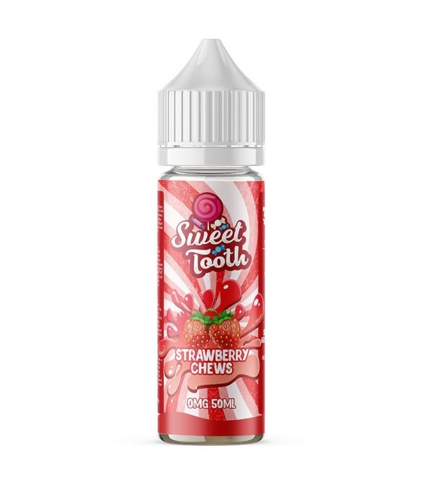 Strawberry Chews by Sweet Tooth 50ML E Liquid, 70VG Vape, 0MG Juice