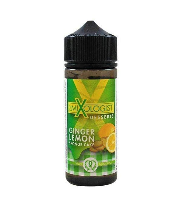 Ginger Lemon Sponge Cake by Mixologist, 100ML E Liquid, 70VG Vape, 0MG Juice