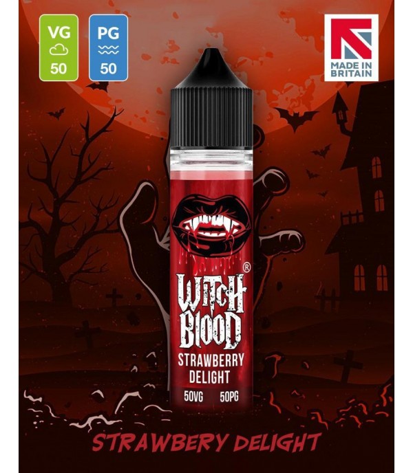 Strawberry Delight By Witch Blood 50ML E Liquid 50VG Vape 0MG Juice