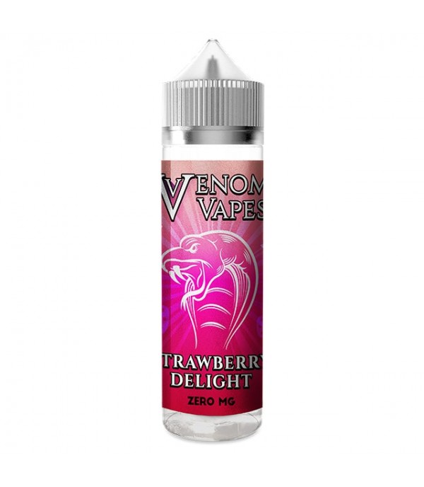 Strawberry Delight By Venom Vapes 50ML E Liquid 80VG Vape 0MG Juice