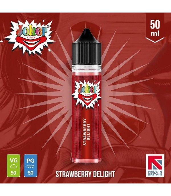 Strawberry Delight By Joker E-Juice 50ML E Liquid 50VG Vape 0MG Juice
