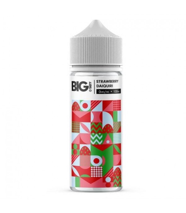 Strawberry Daiquiri by Big Tasty, 100ML E Liquid, 70VG Vape, 0MG Juice