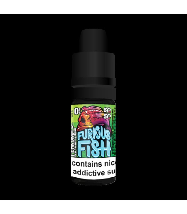 FURIOUS FISH 10ML PEAR DROPS E LIQUID 50VG VAPE TPD COMPLIANT MULTIBUY