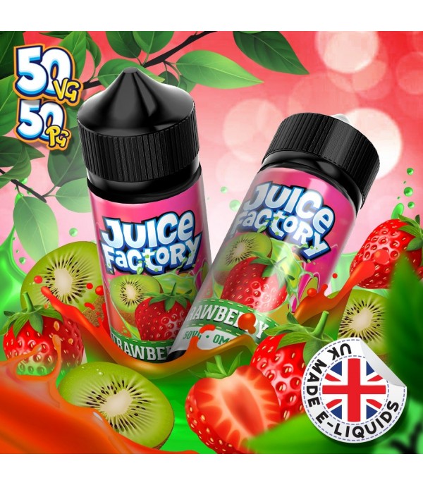 Strawberry Kiwi by Juice Factory. 100ML E-liquid, 0MG vape, 50VG/50PG juice