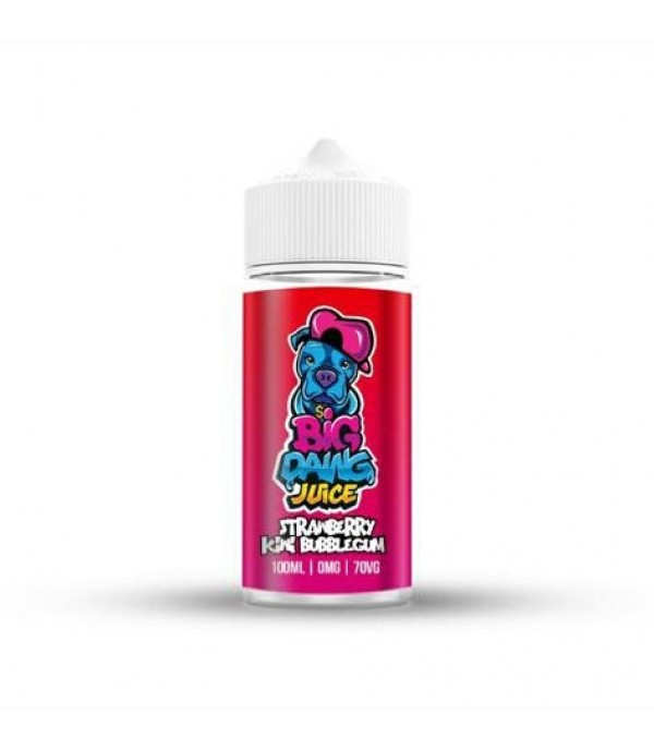 Strawberry Kiwi Bubblegum By Big Dawg Juice 100ML E Liquid 70VG Vape 0MG Juice