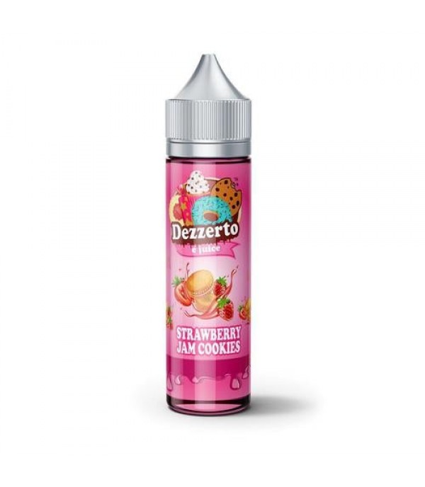 Strawberry Jam Cookies By Dezzerto 50ML E Liquid 70VG Vape 0MG Juice