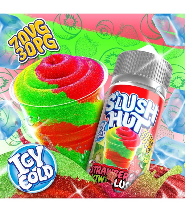 Strawberry Kiwi Slush By Slush Hut 100ML E Liquid 70VG Vape 0MG Juice Shortfill