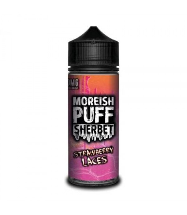 STRAWBERRY LACES – MOREISH PUFF SHERBET 100ML SHORTFILL E LIQUID 70VG VAPE