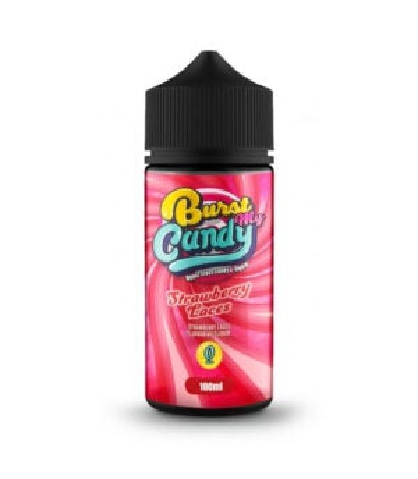 Strawberry Laces By Burst My Candy 100ML E Liquid 70VG Vape 0MG Juice