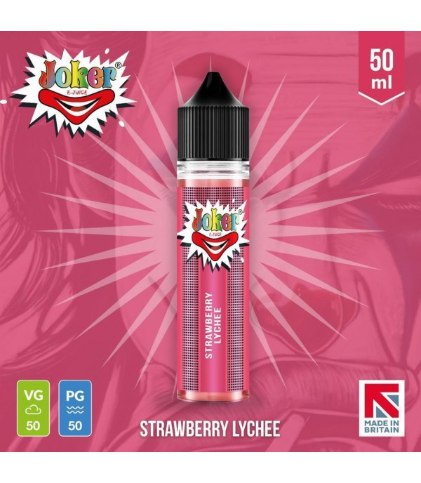 Strawberry Lychee By Joker E-Juice 50ML E Liquid 50VG Vape 0MG Juice