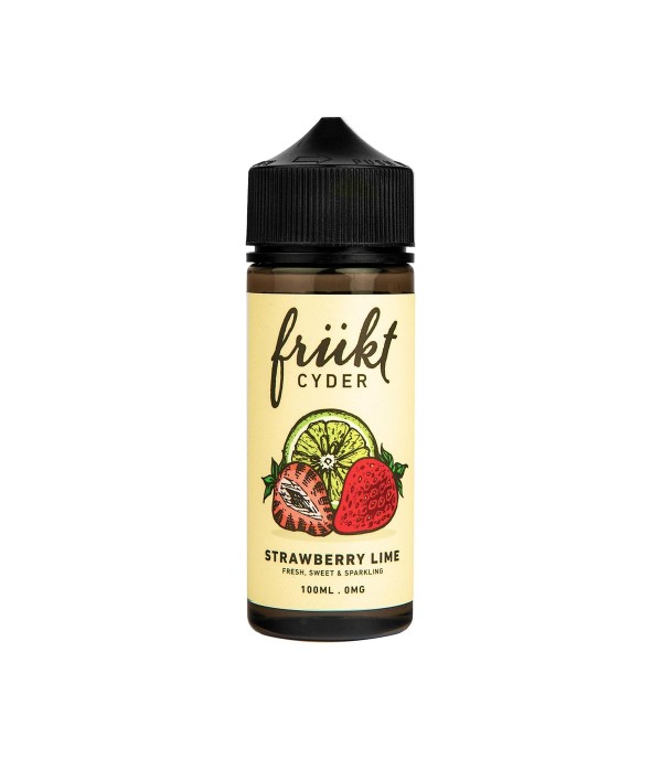 Strawberry Lime FRUKT CYDER 100ML Premium Quality E Liquid Juice 70VG 0mg Vape