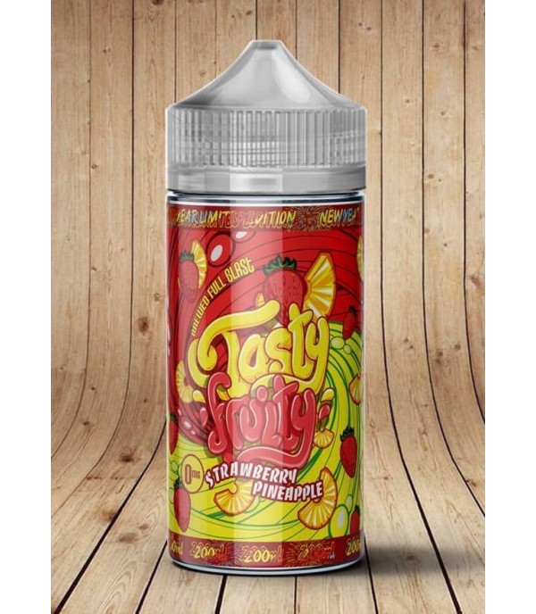 Strawberry Pineapple 200ML 70VG/30PG By Tasty Fruity. Premium E-liquid Vape Juice