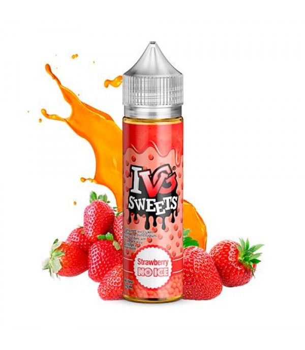 STRAWBERRY NO ICE ELIQUID BY I LOVE VG IVG SWEETS 50ML SHORTFILL E LIQUID 70VG VAPE