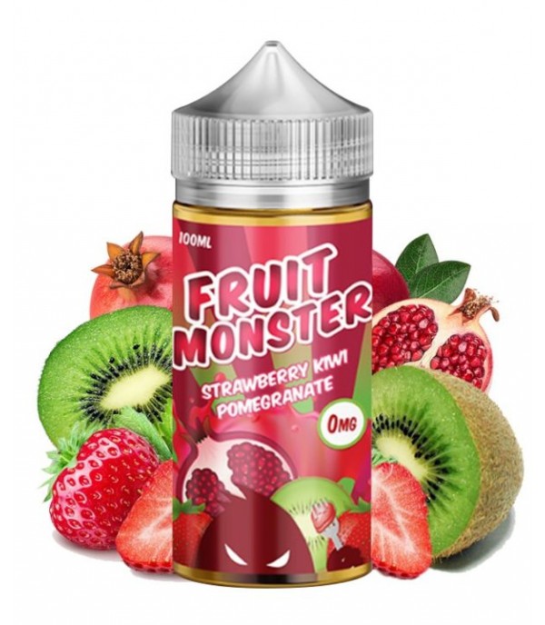 FRUIT MONSTER – STRAWBERRY KIWI POMEGRANATE 100ML SHORTFILL E LIQUID 75VG VAPE