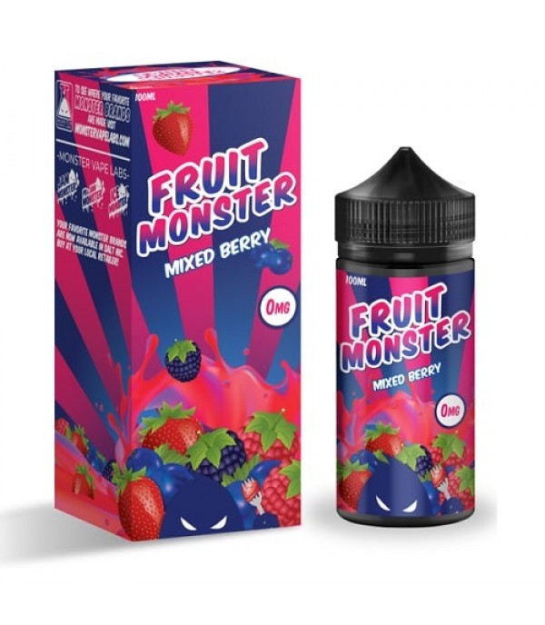 FRUIT MONSTER – MIXED BERRY 100ML SHORTFILL E LIQUID 75VG VAPE