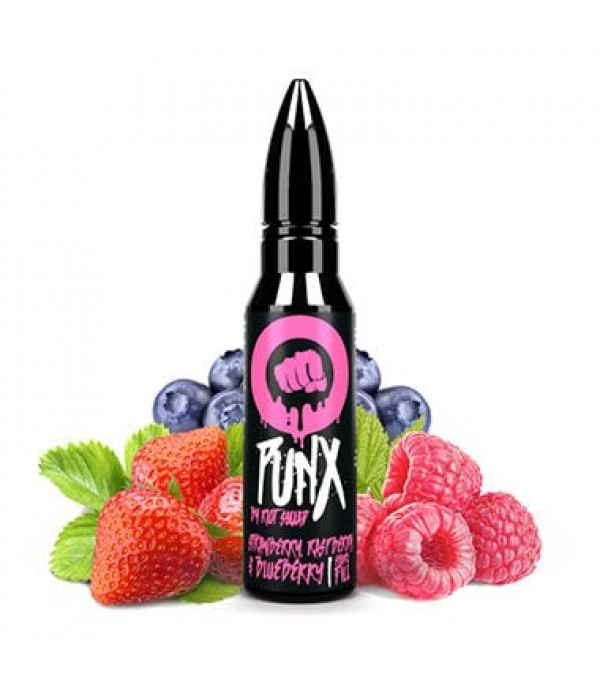 Strawberry Raspberry Blueberry by Riot Squad Punx 50ML E Liquid 70VG Vape 0MG Juice