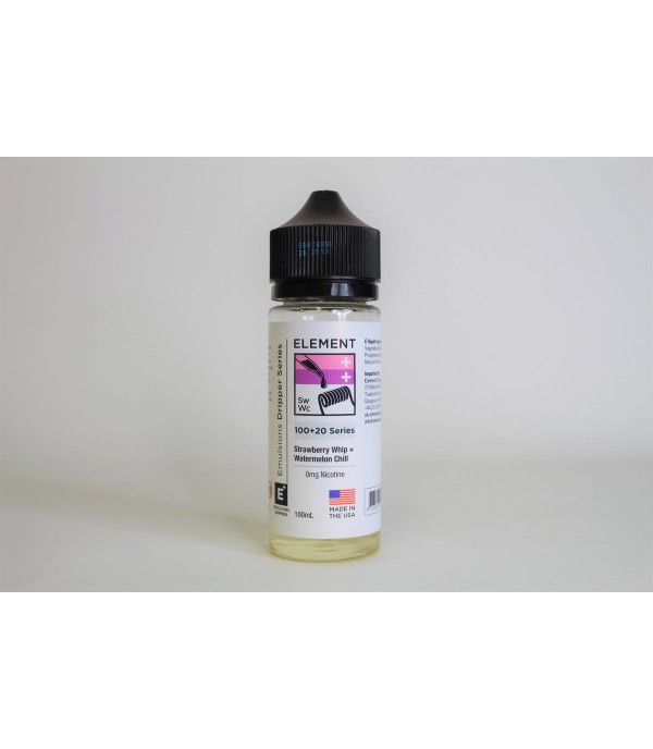 Strawberry Whip + Watermelon Chill by Element. 100ML E-Liquid, 0MG Vape 80VG/20PG Juice