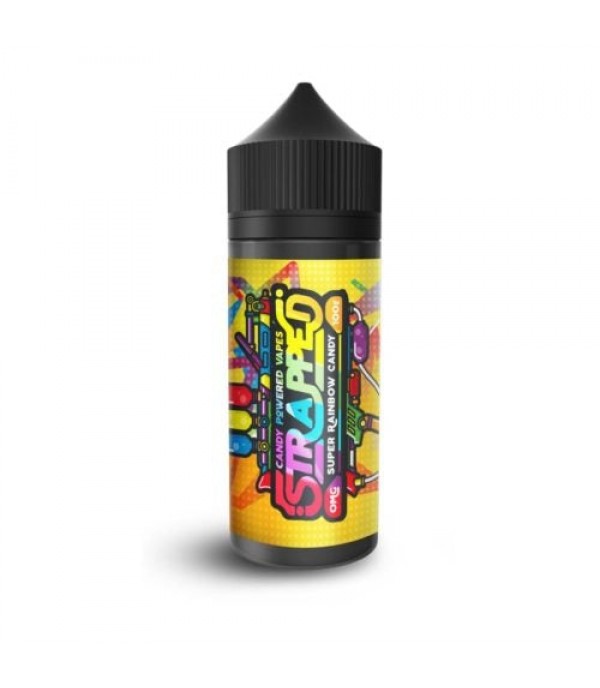 SUPER RAINBOW CANDY BY STRAPPED E-LIQUID 100ML SHORTFILL 70VG VAPE