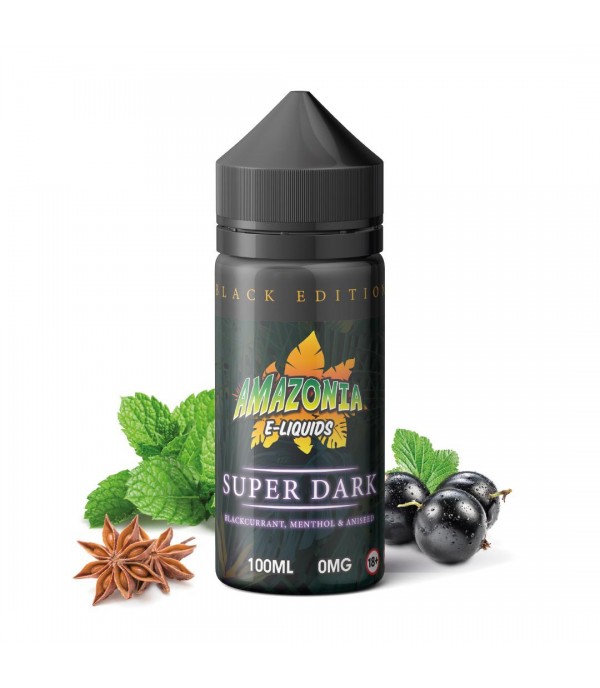 Super Dark By Amazonia Black Edition 100ML E Liquid 70VG Vape 0MG Juice