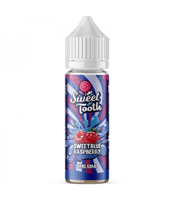 Sweet Blue Raspberry by Sweet Tooth 50ML E Liquid, 70VG Vape, 0MG Juice