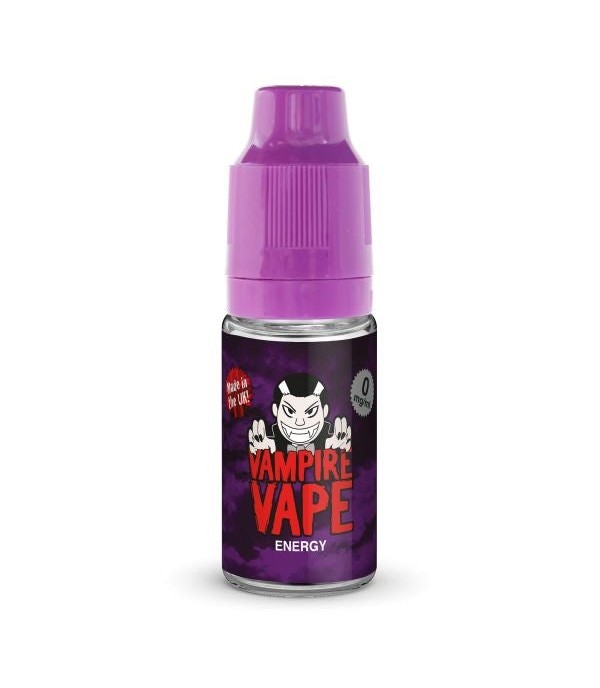 Energy By Vampire Vape 10ML E Liquid. All Strengths Of Nicotine Juice