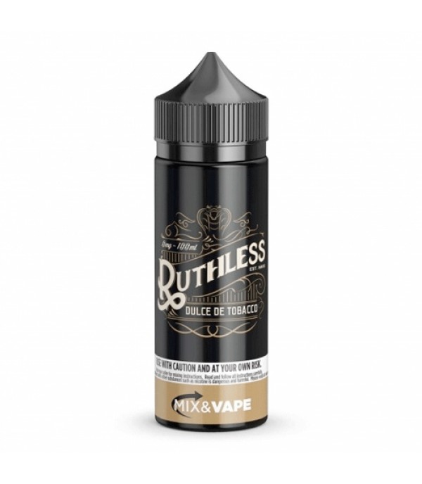 DULCE DE TOBACCO BY RUTHLESS – 100ML SHORTFILL E LIQUID 70VG VAPE