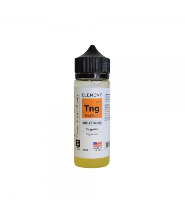 Tangerine Element. 100ML E-Liquid, 0MG Vape 80VG/20PG Juice