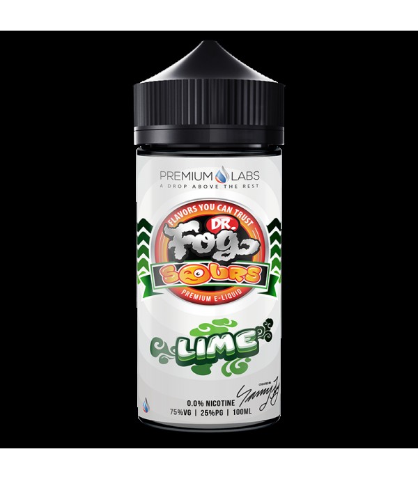 DR FOG SOURS LIME 100ML SHORTFILL 75VG E LIQUID JUICE VAPE