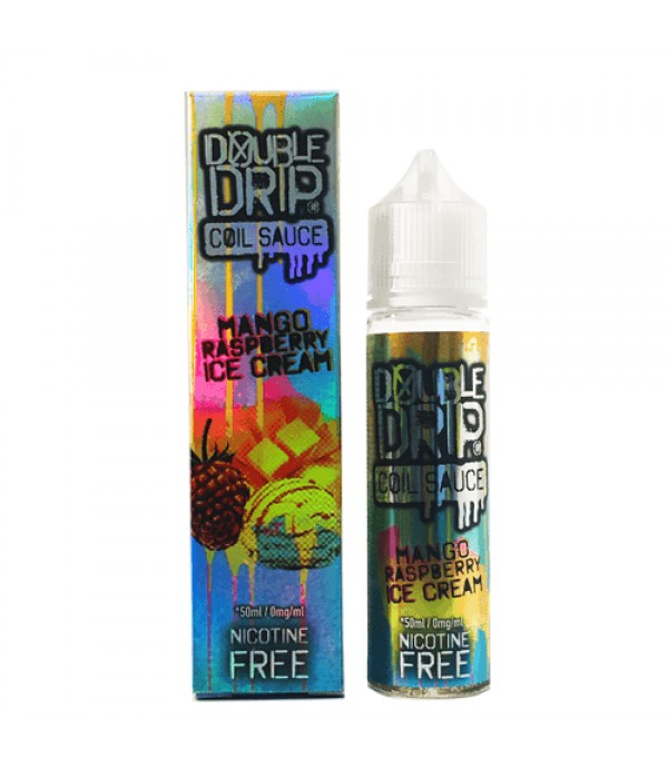 DOUBLE DRIP – MANGO RASPBERRY ICE CREAM E LIQUID 50ML 80VG