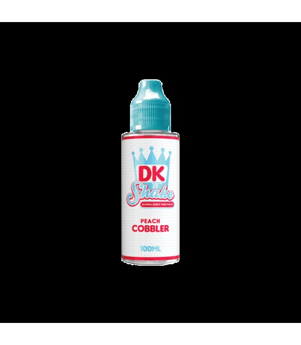 DK ' N' Shake - Peach Cobbler by Donut King. 70VG/30PG E-liquid, 0MG Vape, 100ML Juice