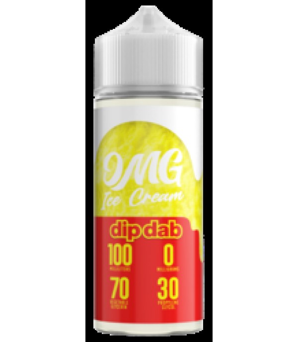 Dip Dab Ice Cream By OMG 100ML E Liquid 70VG Vape 0MG Juice