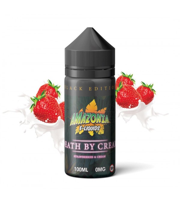 Death By Cream By Amazonia Black Edition 100ML E Liquid 70VG Vape 0MG Juice