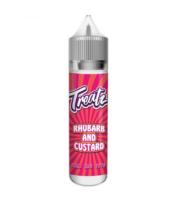 TREATZ – RHUBARB & CUSTARD 50ML SHORTFILL E Liquid 70VG VAPE