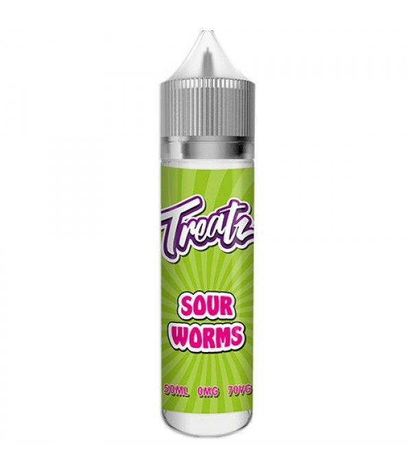 TREATZ – SOUR WORMS 50ML SHORTFILL E Liquid 70VG VAPE