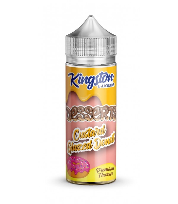 Custard Glazed Donut by Kingston 100ml New Bottle E Liquid 70VG Juice