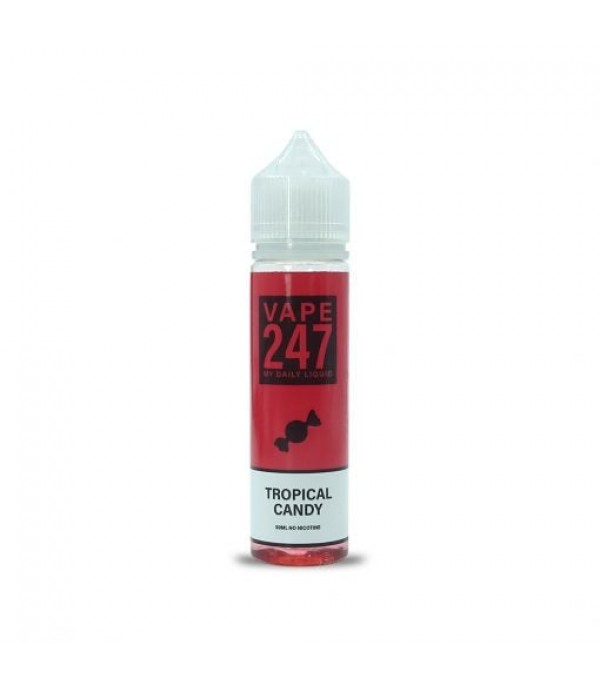 Tropical Candy By Vape 247, 50ML E Liquid 70VG Vape 0MG Juice