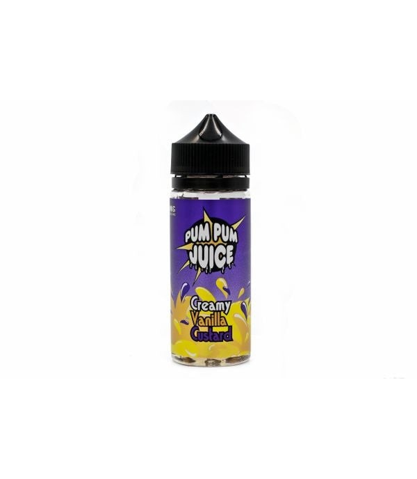 Creamy Vanilla Custard by Pum Pum Juice. 0MG 100ML E-liquid. 70VG/30PG Vape Juice