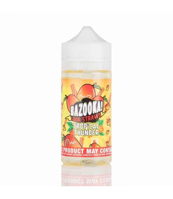 TROPICAL THUNDER BY BAZOOKA – MANGO TANGO SOUR STRAWS 100ML