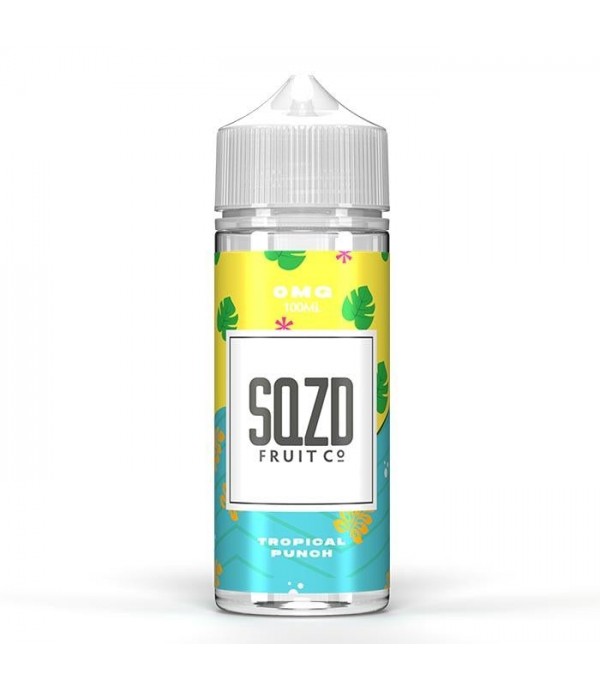 Tropical Punch by SQZD Fruit Co. 100ML E-Liquid, 0MG Vape 70VG/30PG Juice