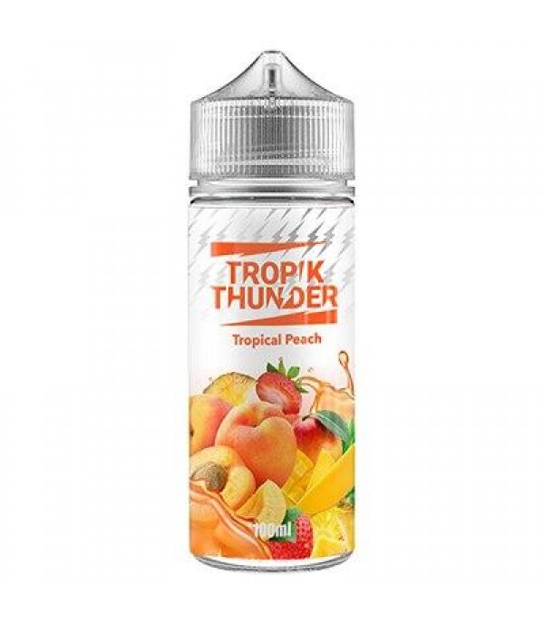 Tropical Peach E-Liquid by Tropik Thunder 100ml Shortfill 70VG Vape