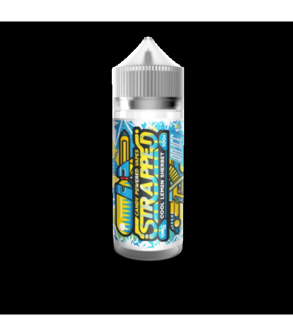 COOL LEMON SHERBET ON ICE BY STRAPPED E-LIQUID 100ML SHORTFILL 70VG VAPE