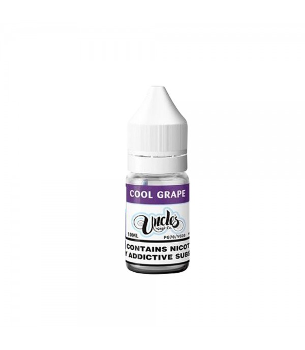 Cool Grape By Uncle's Vape Co 10ML E Liquid 30VG Vape 3MG/6MG/12MG/18MG Juice