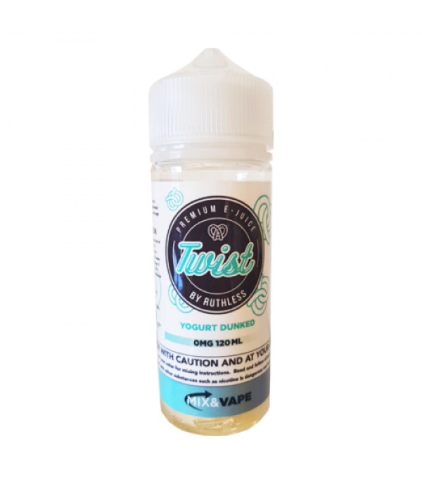 TWIST BY RUTHLESS – YOGURT DUNKED – 100ML SHORTFILL E LIQUID 70VG VAPE